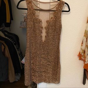 New Years Eve Cocktail Dress Gold Sparkles